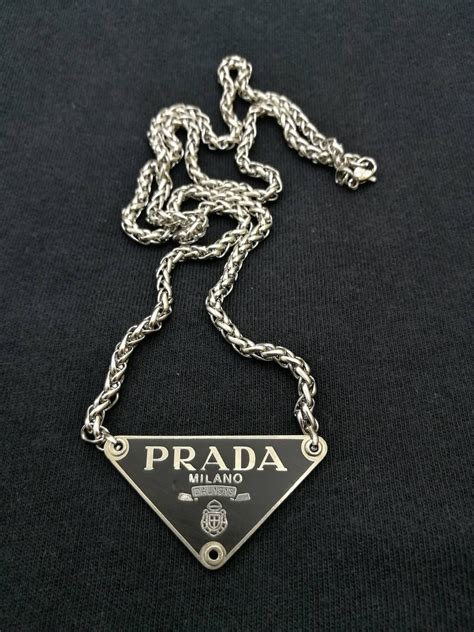 chain prada|Prada chain men.